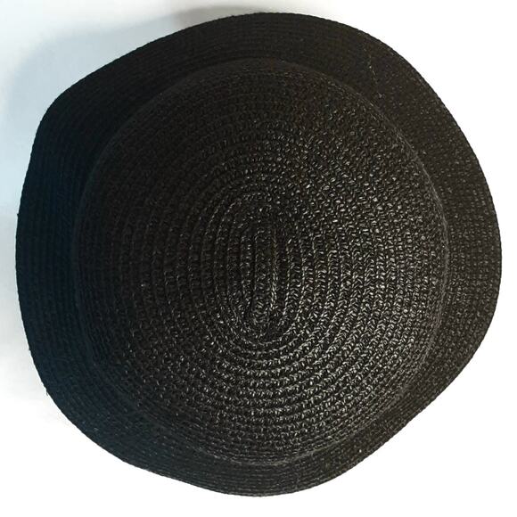 Betmar New York Womens Kettle Brim Paper Sun Hat Off-Black Large Size - Picture 5 of 7